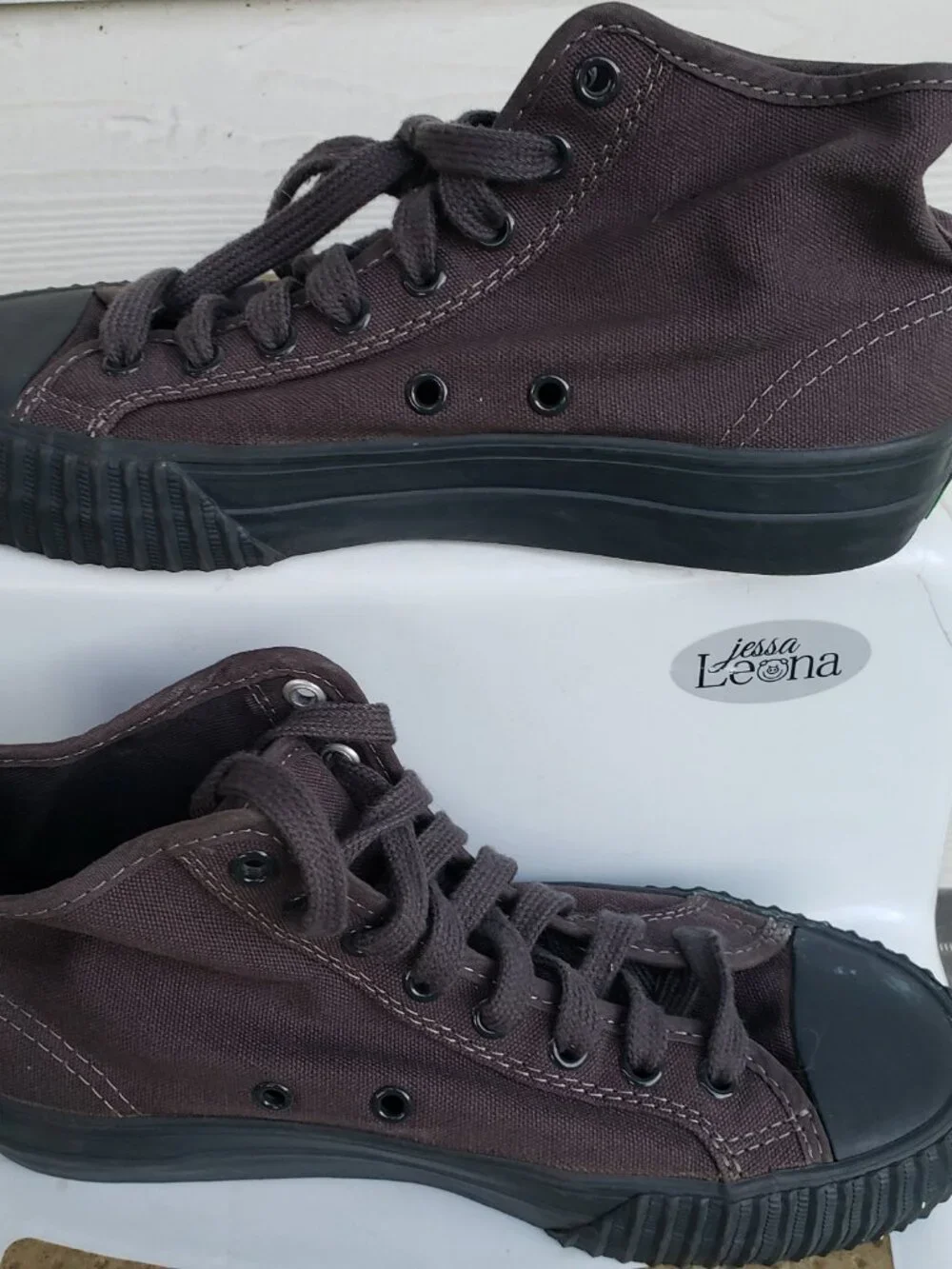 EUC PF FLYERS original canvas high sneaker jet black (7) KICKS